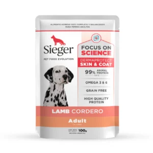 Snack Pouch Sieger Perro Adulto Dermaprotect Cordero
