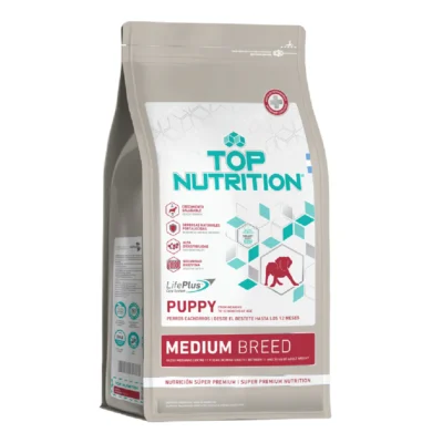 Alimento Top Nutrition Perro Cachorro Mediano 15+3kg